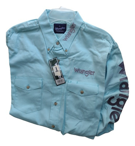 Camisa Vaquera Wrangler Hombre Grande 40