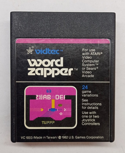 Word Zapper Atari 2600 Cartucho Rtrmx Vj