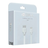Cable Carga Y Datos V8 Micro Usb 2m 1hora