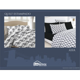 Cubrecama Quilt Estampada Love&home King Size Con 2 Fundones
