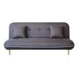 Sofa Cama Caladium - Madera Y Tapiz Color Gris