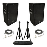 (2) Armonía Audio Ha-v10p Pro Dj 10  Passive Pa Speaker 300w