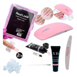 Kit Alongamento Unha Em Gel Cessórios Iniciante Poly Gel