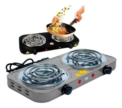 Fogão Cooktop Elétrico Fogareiro Portátil Camping 2 Bocas 