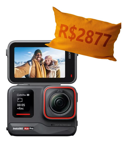 Câmera Insta360 Ace Pro Lente Leica 8k Solicite Desconto 18%
