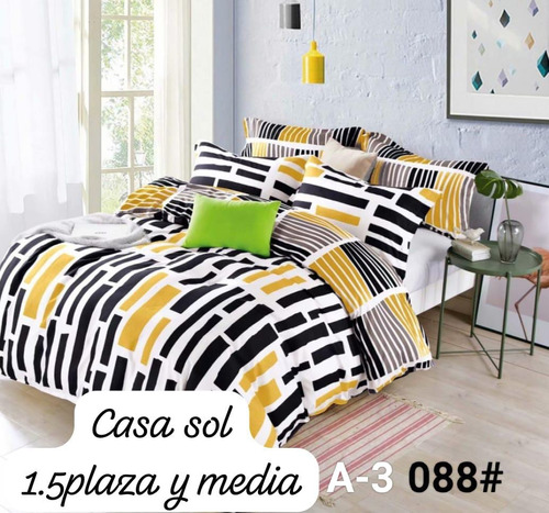 Cubrecama Verano Coleccion Quilt Cobertor 1.5 Plaza Y Media