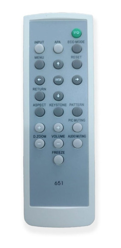 Control Remoto 651 Para Proyector Sony Varios Modelos