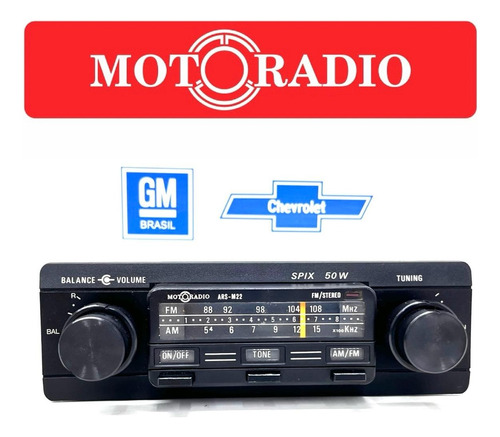 Rádio Motoradio Spix C/ Bluetooth Opala Chevette Monza D10 
