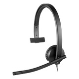 Auriculares Headset Logitech H570e Mono Para Oficina Usb Prm