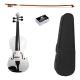 Violín Blanco 1/8 1/4 1/2 3/4 4/4 Infantil Y Adulto+ Estuche