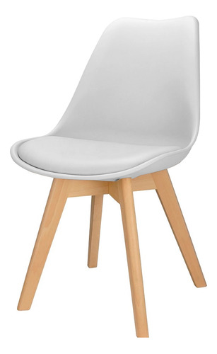 Cadeira Jantar Charles Eames Design Wood Bestchair Estofada