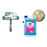 Rodo Limpa Vidros Spray + Limpa Box Azulejo Banheiro 5l 