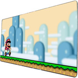 Mouse Pad Grande Mario Bros Retro Diseño Gamer Art 40x90cm