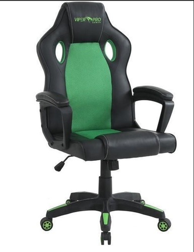 Cadeira Gamer Viper Pro Python Preta E Verde