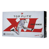 Pelotas Bolas De Golf Top-flite Xl 2019 15 Unidades Blanco