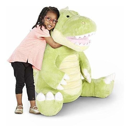 Dinosaurio Verde De Peluche Gigante De Tamaño Jumbo