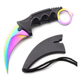 Faca Karambit Canivete Cs Go Combate Tática Com Bainha