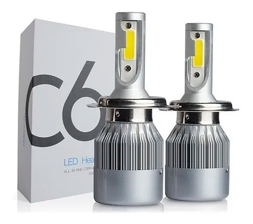 1 Par Lampada Led Automotiva H1/h3/h4/h7/h11/h13/h27 Xenon