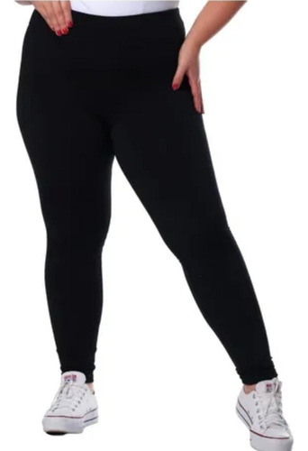 Calça Legging Plus Size Academia Suplex Costura Reforçada