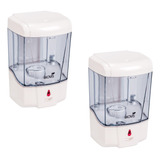 2x Dispenser Sabonete Liquido/álcool Em Gel Com Sensor 700ml