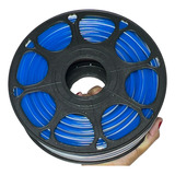 50mts Mangueira De Fita Neon Led Flex 6x12mm Corte 2,5cm 12v Cor Da Luz Azul Royal