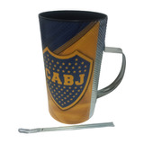 Vaso Guiro Ploteado Con Peineta Boca Juniors