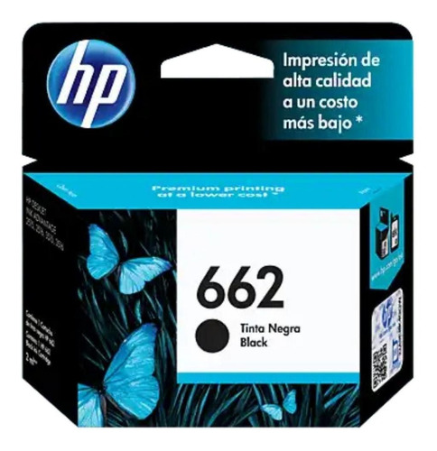 Cartucho Tinta Hp 662 Negro Cz103al Original 1515 3545 4646