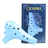 Flauta Ocarina Standard Abs 12 Furos Em C Dó Azul