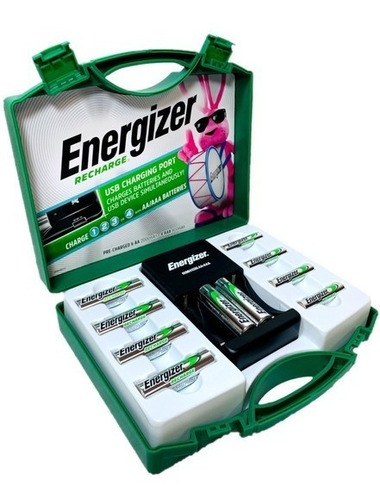 Cargador Energizer Baterías Pilas Recargables Aa Aaa Usb  