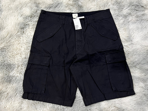 Short Bermudas H&m Cargo (talla 38) Hombre Original Negro