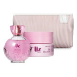 Presente Liz Flora: Colônia 100ml+hidratante 250g+nécessaire