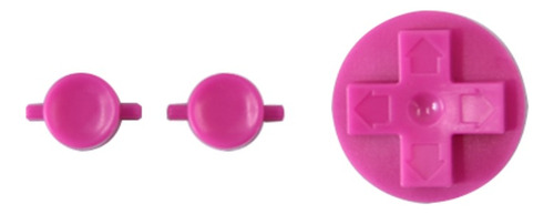 Set Botones Color Fucsia Solido Para Game Boy (dmg)