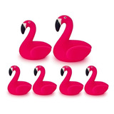 Bf Toys Set De 6 Flamingos De Vinil Chillones Para La Bañera