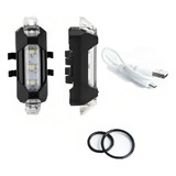 Luz Usb Para Bicicleta Blanca 