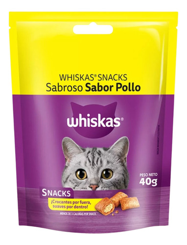 Whiskas Snacks Sabroso Sabor Pollo 40gr - Happy Tails 