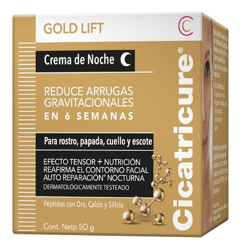 Crema Facial Cicatricure Gold Lift Noche Anti Arrugas 50 G
