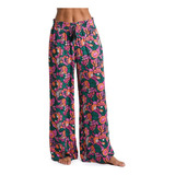 Pareo Para Traje De Bano Con Pantalon Palazzo, Multi//isla N