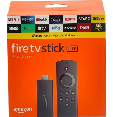  Amazon Fire Tv Stick Lite - 8gb\1gb Preto