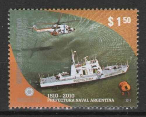 2010 200 Años Prefectura Naval - Argentina (serie) Mint