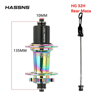 Tronadoras Masas Hassns Rear 32h Hg 7-12 V Shimano Sram Mtb | Envío gratis