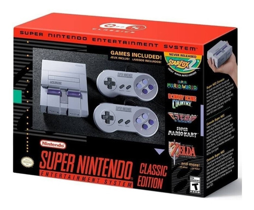 Consola Super Nintendo Snes Classic Edition + 21 Juegos