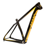 Quadro Mtb Carbono Aro 29  Eixo Boost - Disc Cor Pto/amarelo