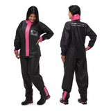 Capa De Chuva Motoqueiro Feminina Blusa Calça Pvc Pantaneiro