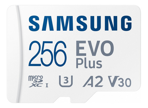 Tarjeta De Memoria Micro Sd Samsung Evo Plus 256gb 130mb/s