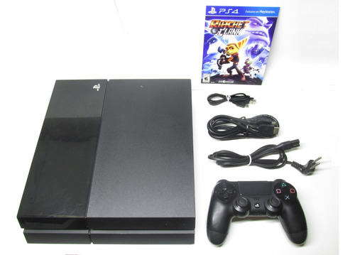 Ps4 Playstation 4 Completo + Jogo + Controle Original + Hdmi