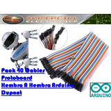 Arduino 40 Cables Protoboard Hembra Hembra  Dupont 20cm