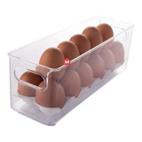 Organizador Porta Huevos Plasutil 10x30 Cm Huevera Acrilico