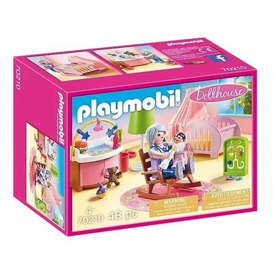 Playmobil Juego Dollhouse Habitación Del Bebé 43 Piezas 3+