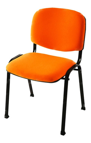 Silla De Escritorio Rastasabalero Sillas Sapt  Naranja Con Tapizado De Cuero Sintético X 2 Unidades