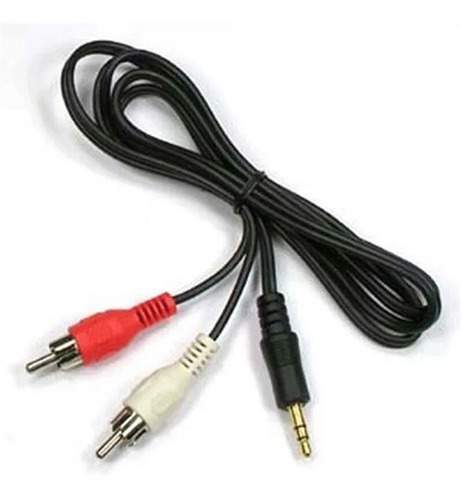 Pack 2 Cables Rca 2x1 Plug 1,5 Mts Económico